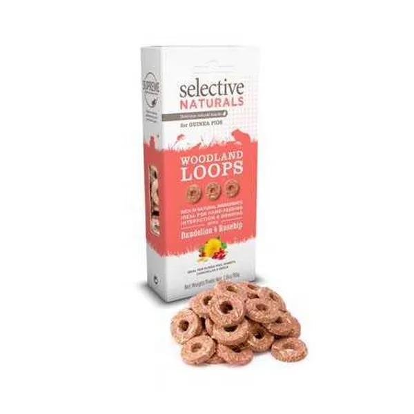 1ea 2.8 oz. Supreme Selective Naturals Woodland Loops For Guinea Pigs - Health/First Aid